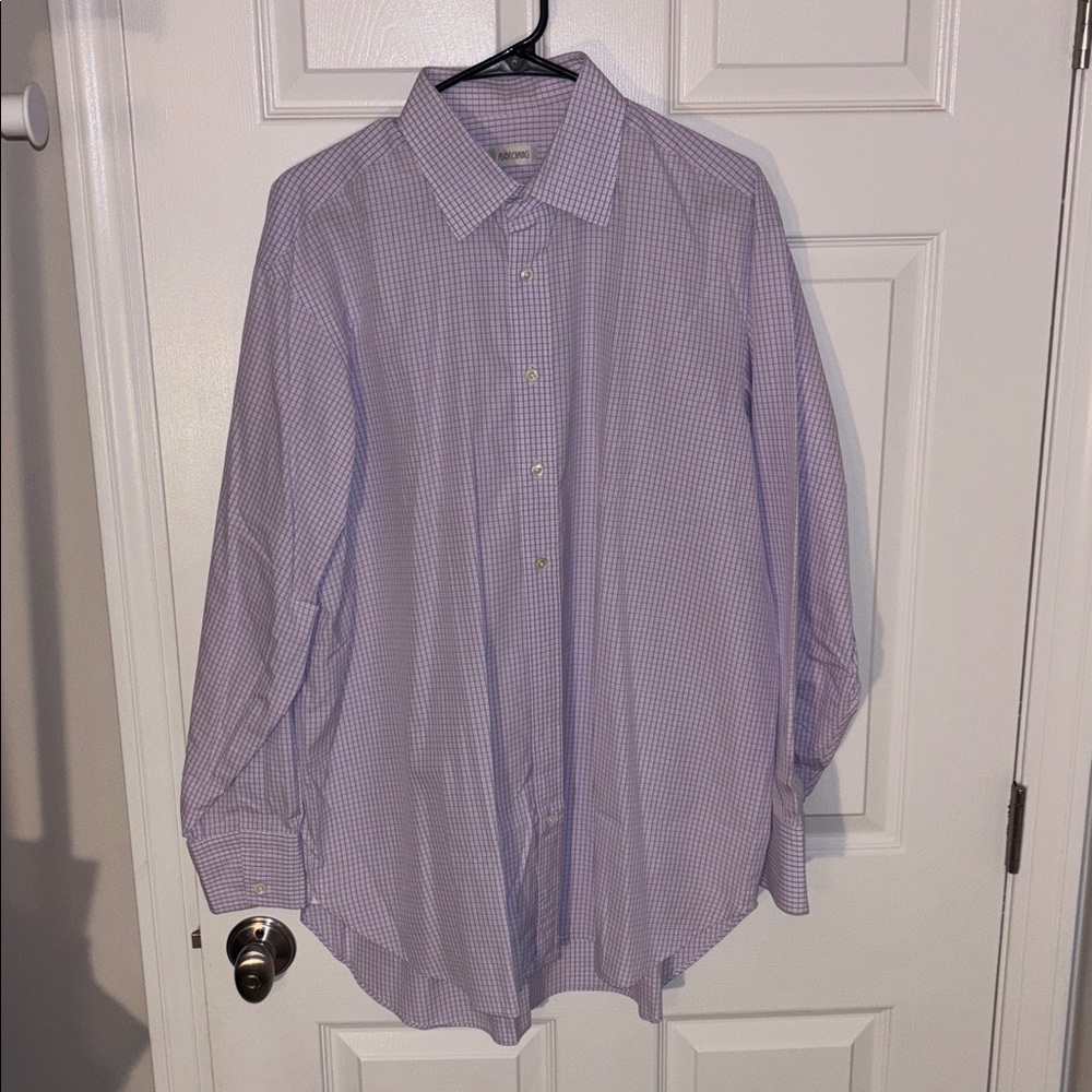 Ascot Chang Men’s Purple Dress Shirt Sz 16.5